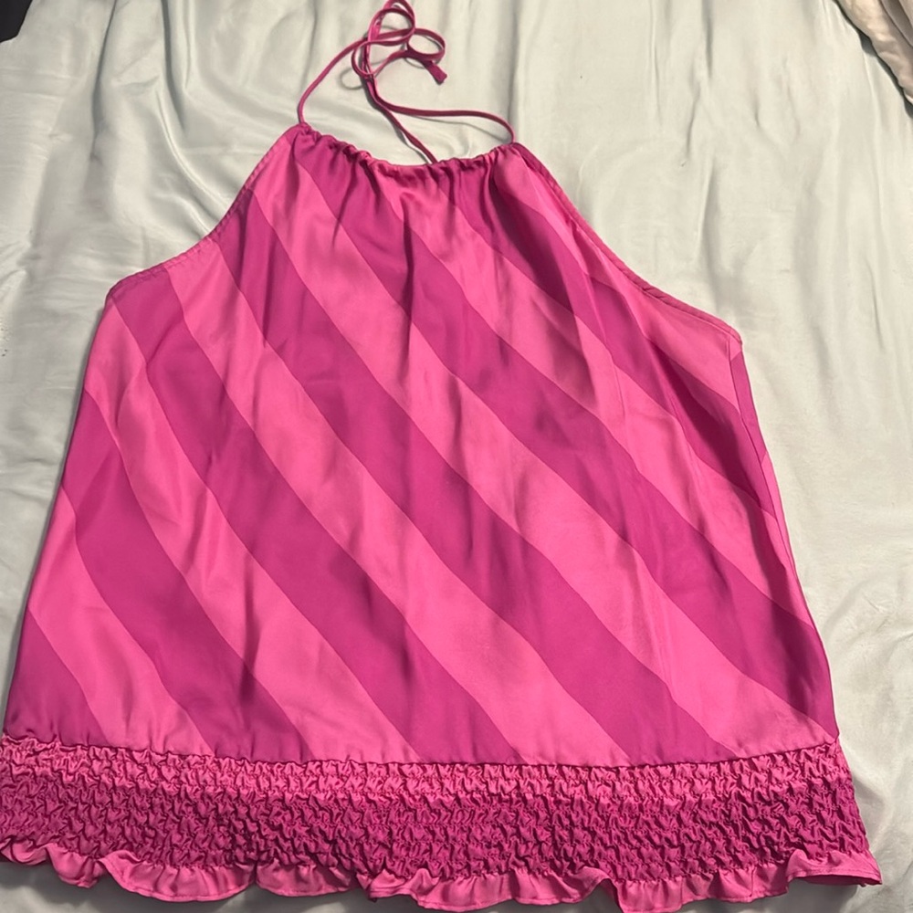 Vintage Armani silk halter top